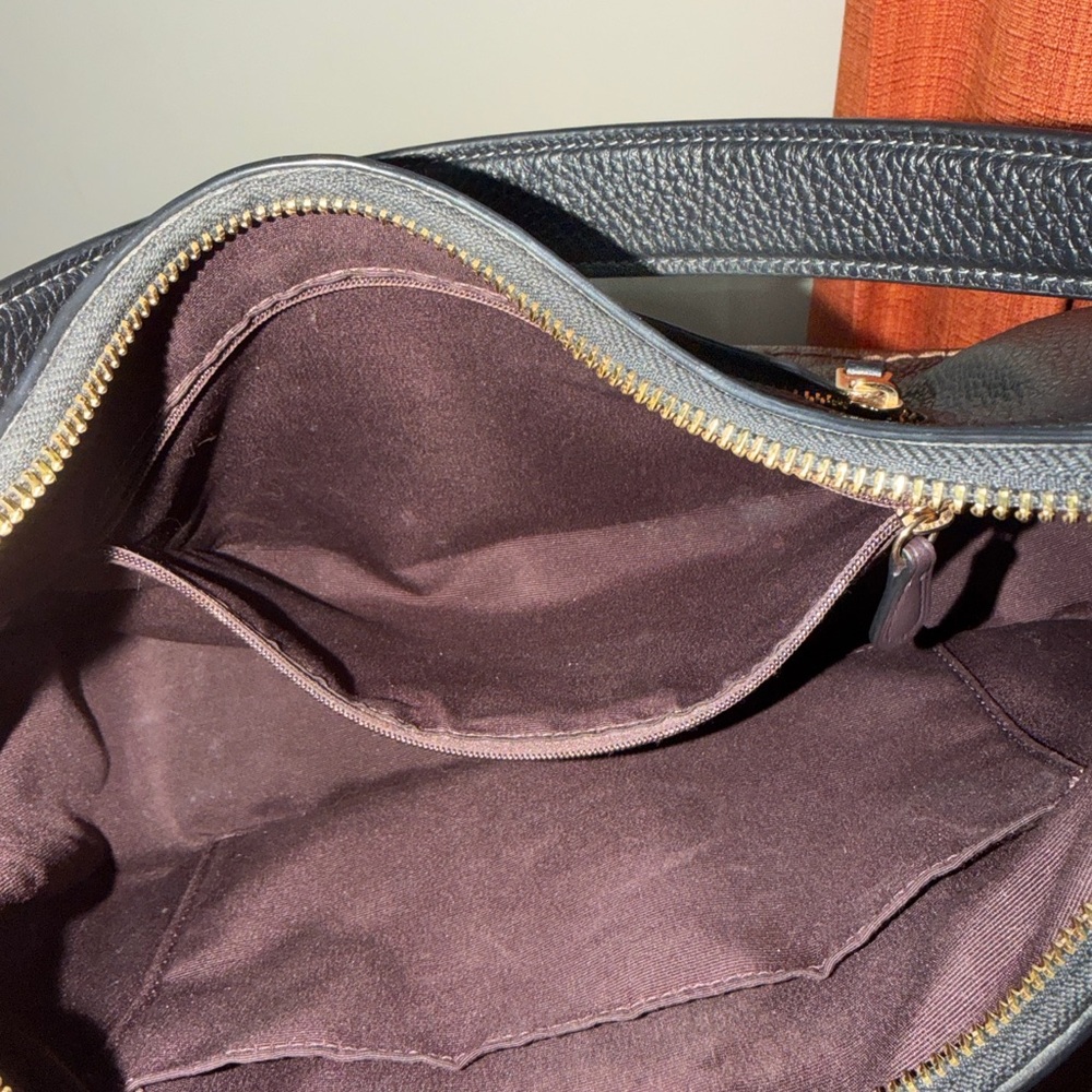 SOLD‼️Coach Teri Hobo Black Leather Shoulder Bag - Picture 13 of 13